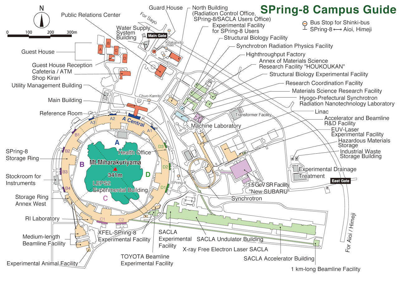 SPring-8 Campus Map — SPring-8 Web Site